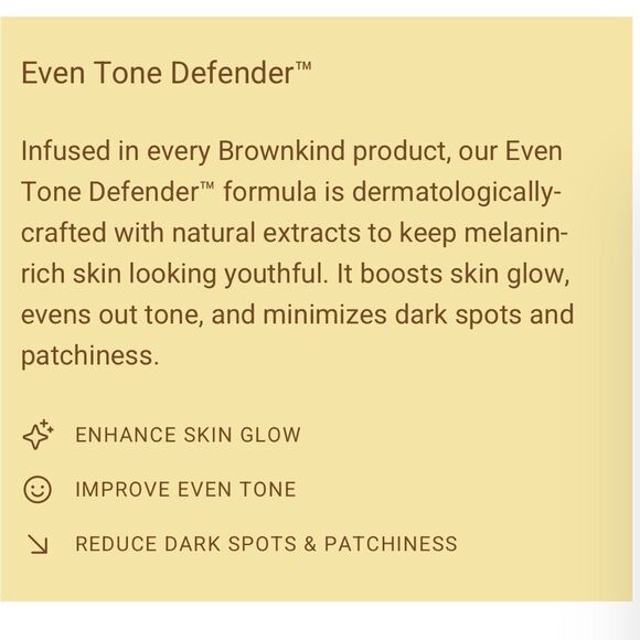 Brownkind Cleanser for Normal to Dry Skin, Even Tone Defender, 3.38 fl oz. NIB! - Picture 5 of 16